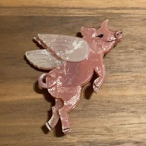 Erstwilder Pigs Can Fly Brooch Rare